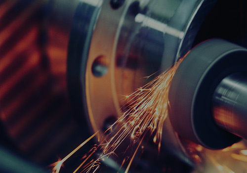 Sparks coming off a blade