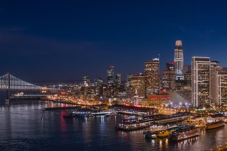 Nighttime Skyline of San Francisco