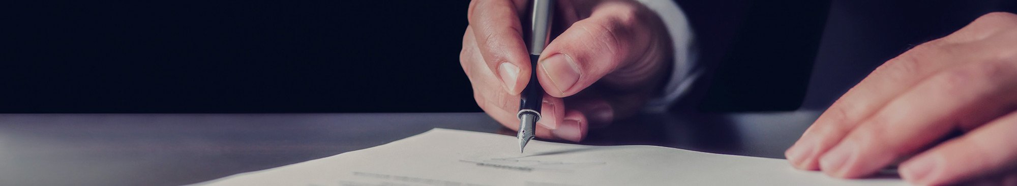 Man Signing Contract