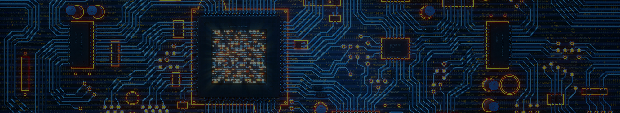 Close Up of Circuit Board