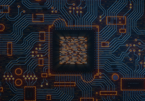 Close Up of Circuit Board