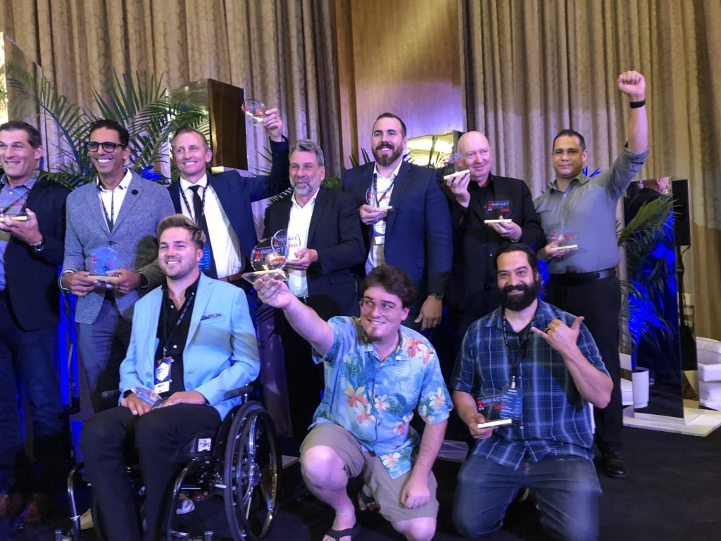 Award winners at IMPACT event in Las Vegas