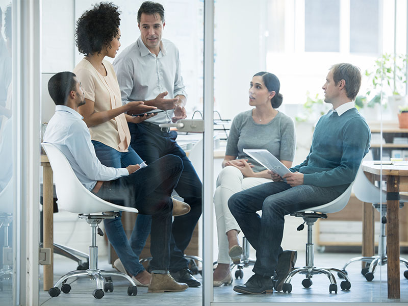 Group at Workplace Meeting