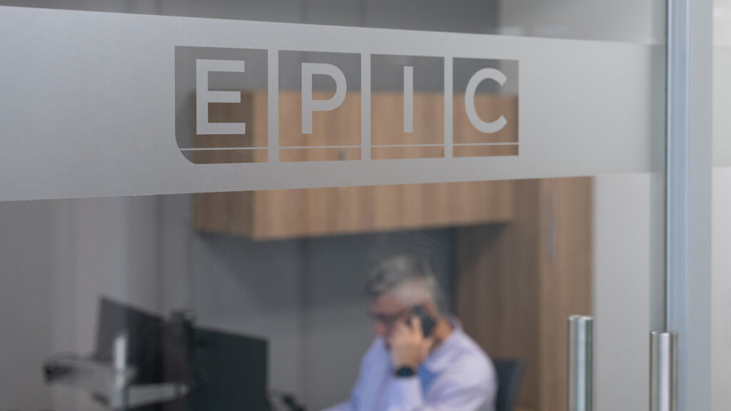 EPIC logo sign new office New Jersey City