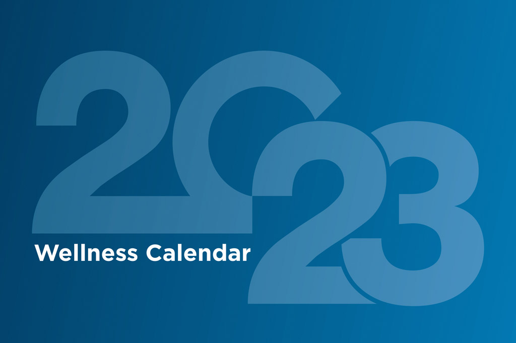 2023 Wellness calendar graphic