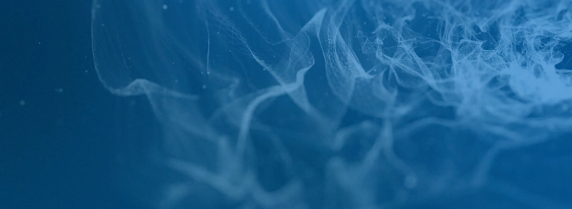 transparent white smoke over blue background