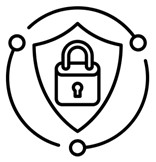 lock and shield icon