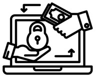 money and safety cycle icon