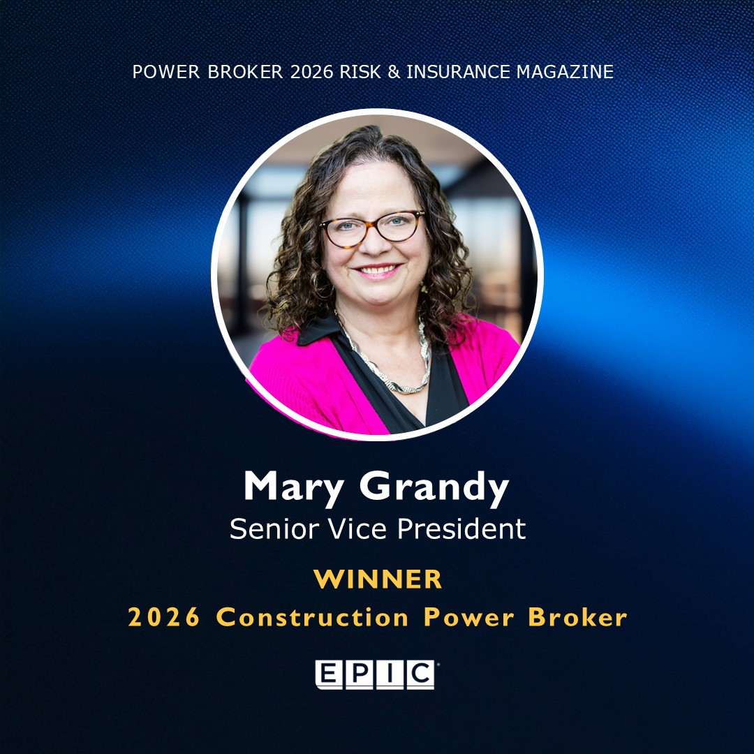 Badge recognizing Mary Grandy, Managing Principal, as a winner of 2026 Construction Power Broker