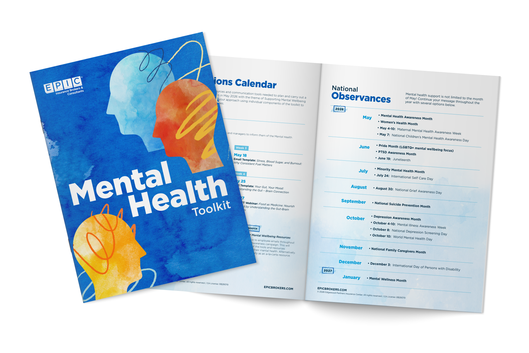 2026 Mental Health Toolkit report cover & interior spread