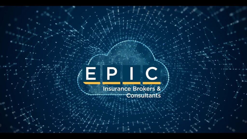 video thumbnail with EPIC logo and stylized cloud icon in background